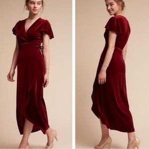 BHLDN thrive wrap dress
